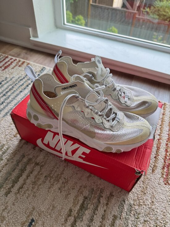 Nike React Element 87 Sail Light Bone - Men Size 8 main image 5